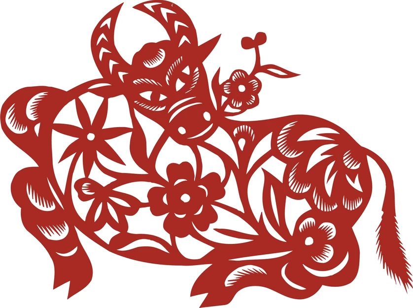 中国风中式传统喜庆民俗人物动物窗花剪纸插画边框AI矢量PNG素材【306】